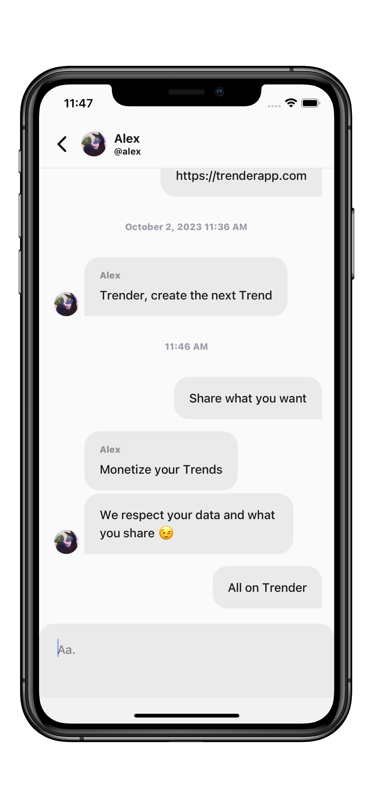chat image presentation